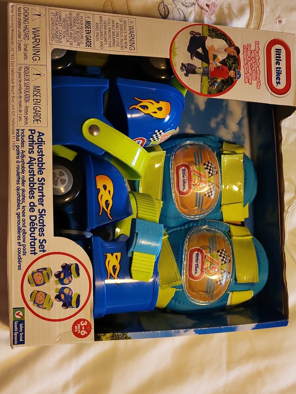 Little Tikes Blue and Yellow Adjustable Starter Skates Set for Kids